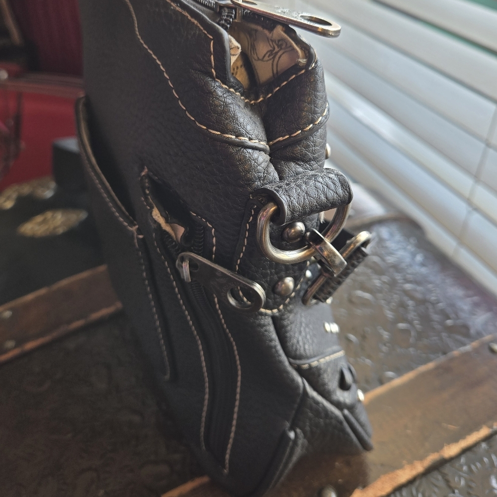 Black Studded Montana West Crossbody Bag - Picture 13 of 16